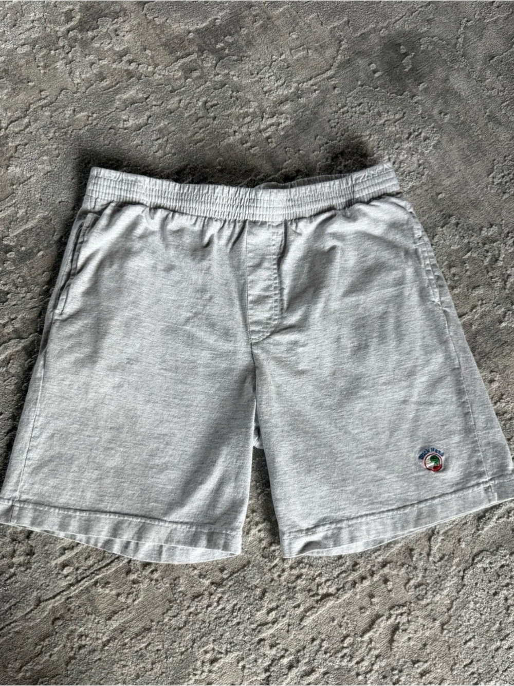 Men's Vintage Duck Head Cotton Shorts Medium Elastic Waist Drawstring